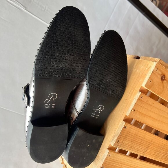 Adrianna Papell size 9 Silver Metallic Studded Loafers - Picture 12 of 14